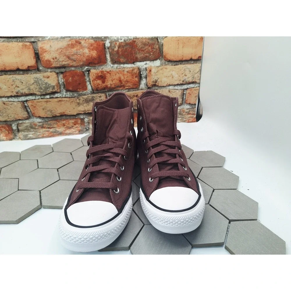 Converse CTAS High Top Shoes‎ Sneakers A12710F Park Red Suede Canvas Men Sz 11.5